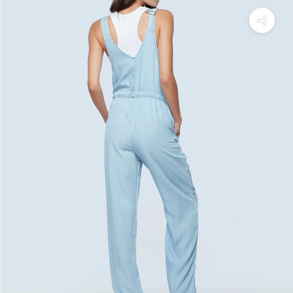 Light Blue Denim Jumpsuit Overalls